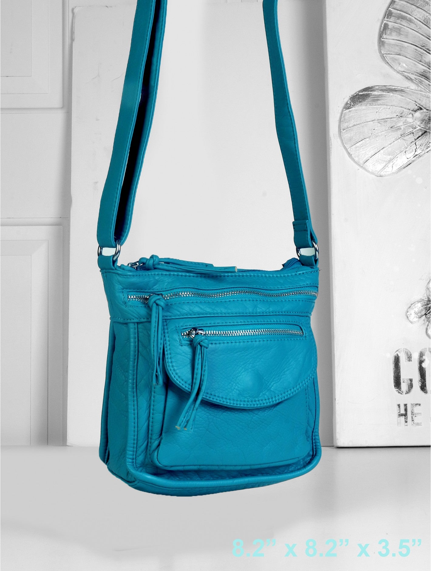 Faux Leather Satchel