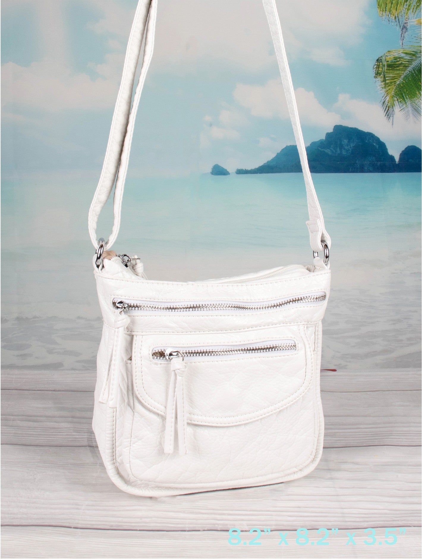 Faux Leather Satchel