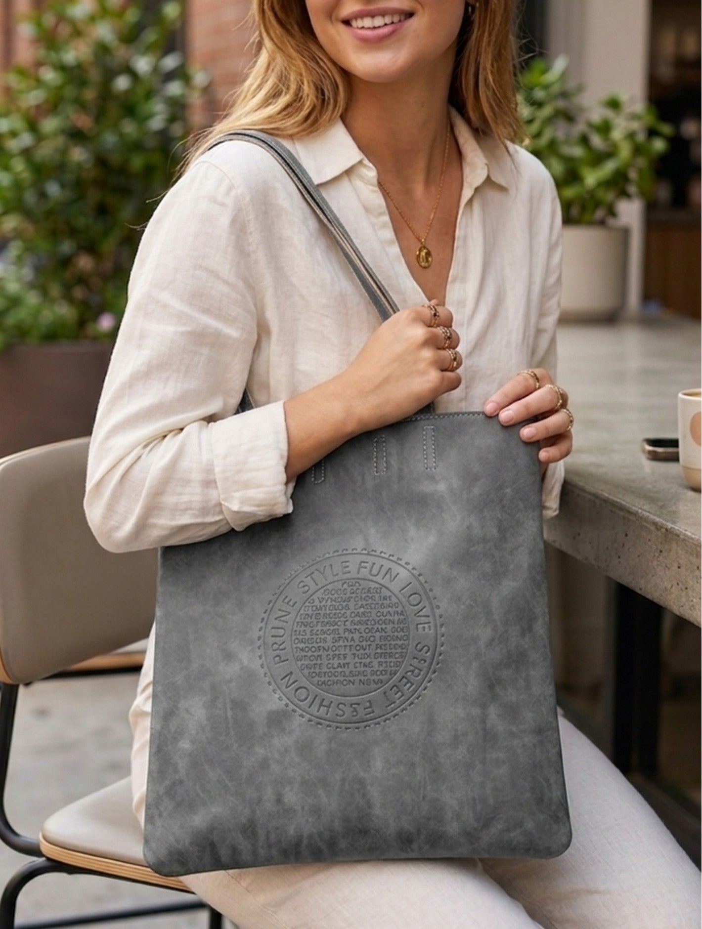 Solid Colour Matte Tote Bag