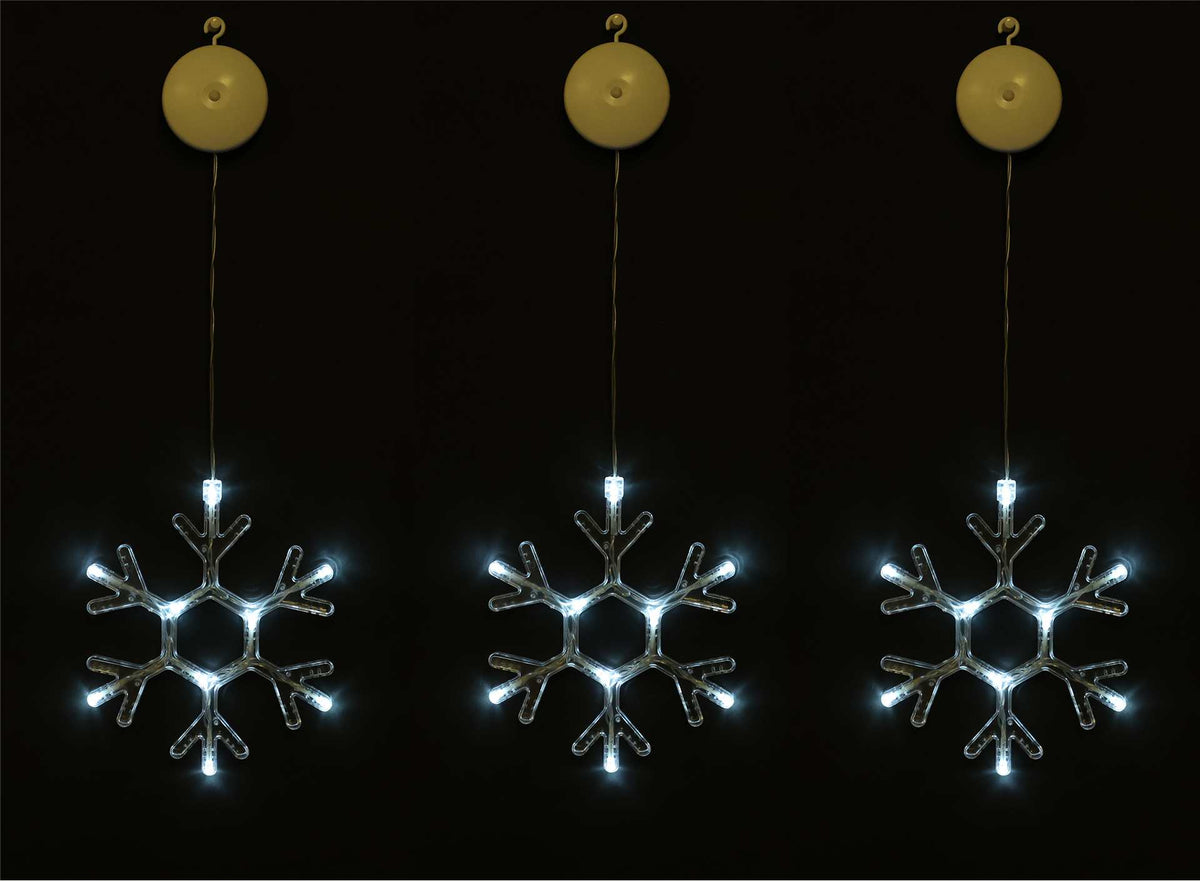 Snowflake Window Decor with LED Lights