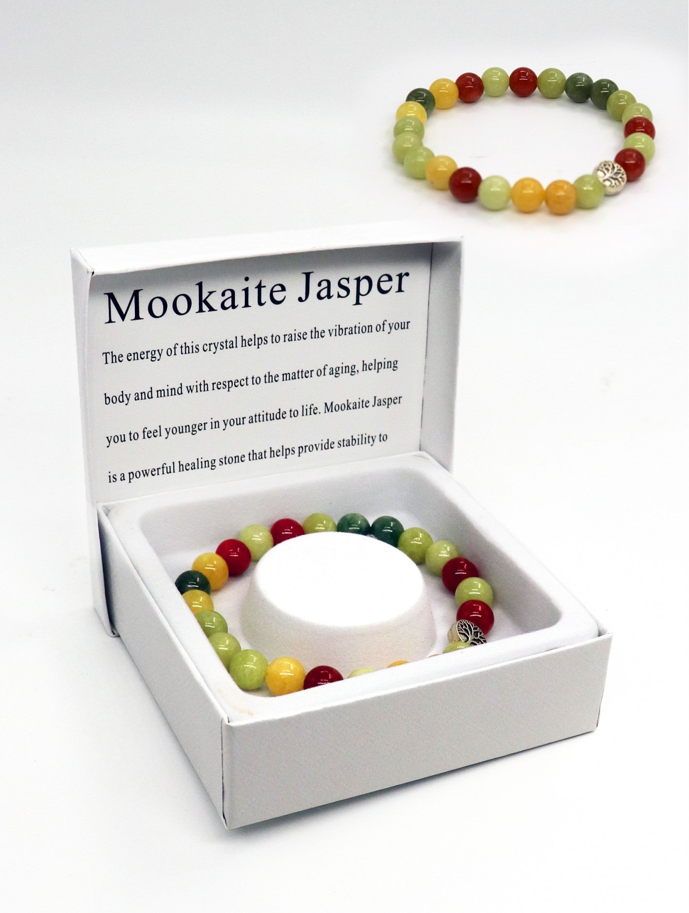 Blessing Bead Bracelet-Mookaite Jasper