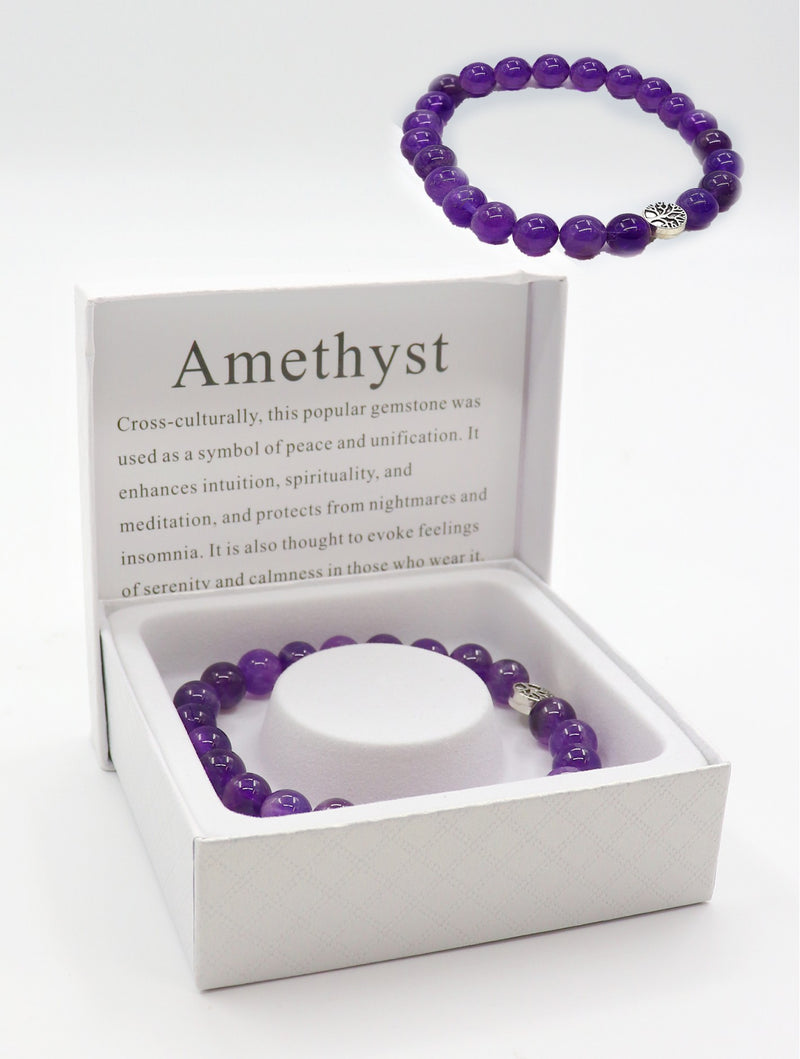 Blessings Bead Bracelet: Medium Density Amethyst