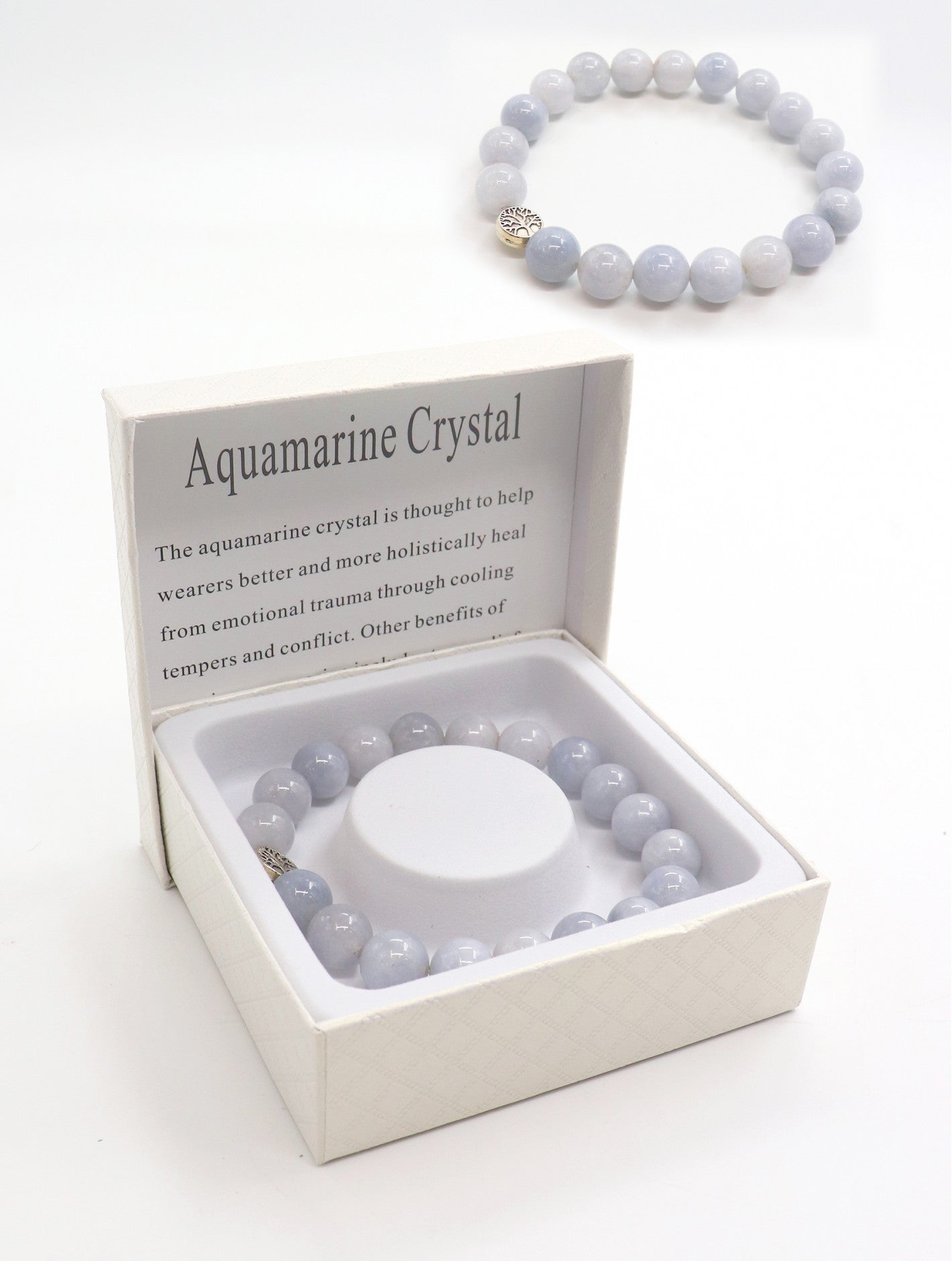 Blessings Bead Bracelet: Aquamarine