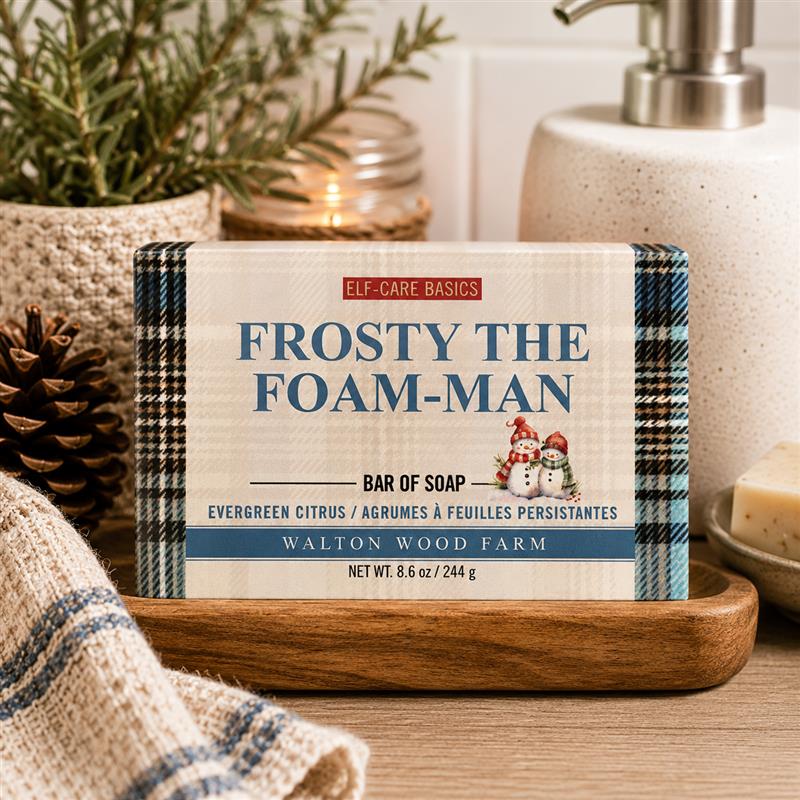Walton Wood Soap-Frosty the Foam Man