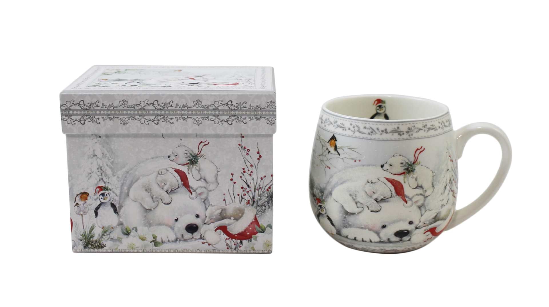 Polar Bear Family Boxed Mug