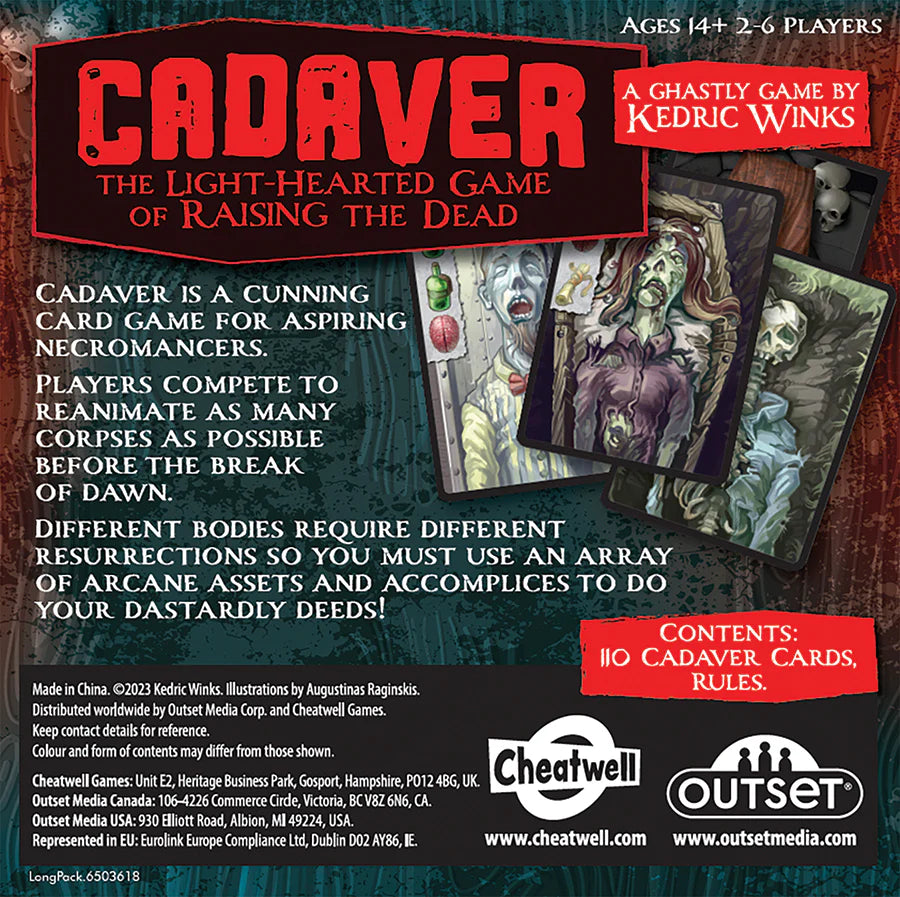 Cadaver-The Lighthearted Game of Raising the Dead