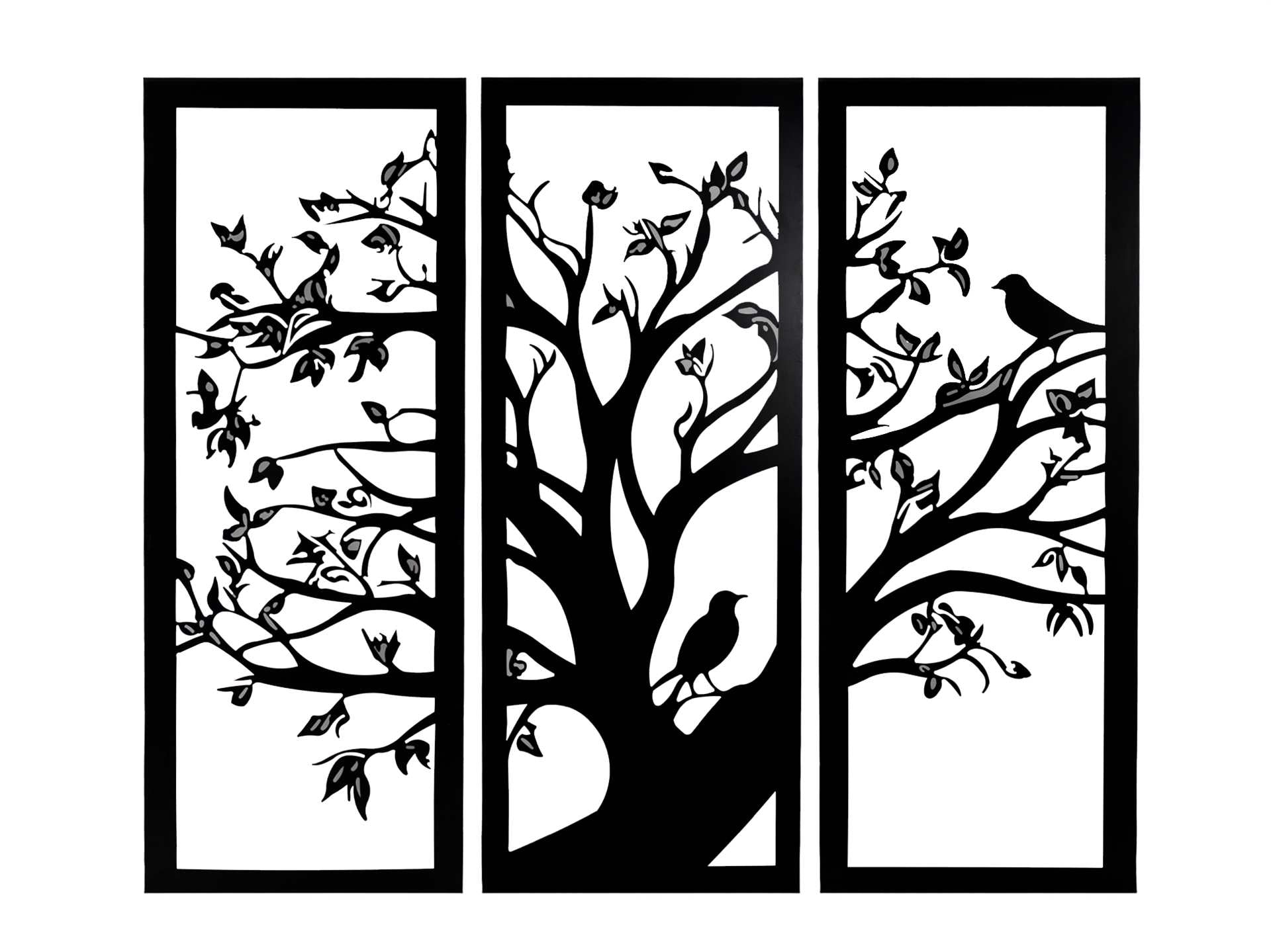 Black Metal Tree Art