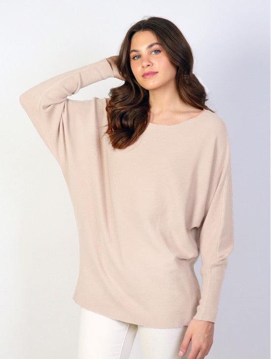 Long Bat-Sleeves Pullover