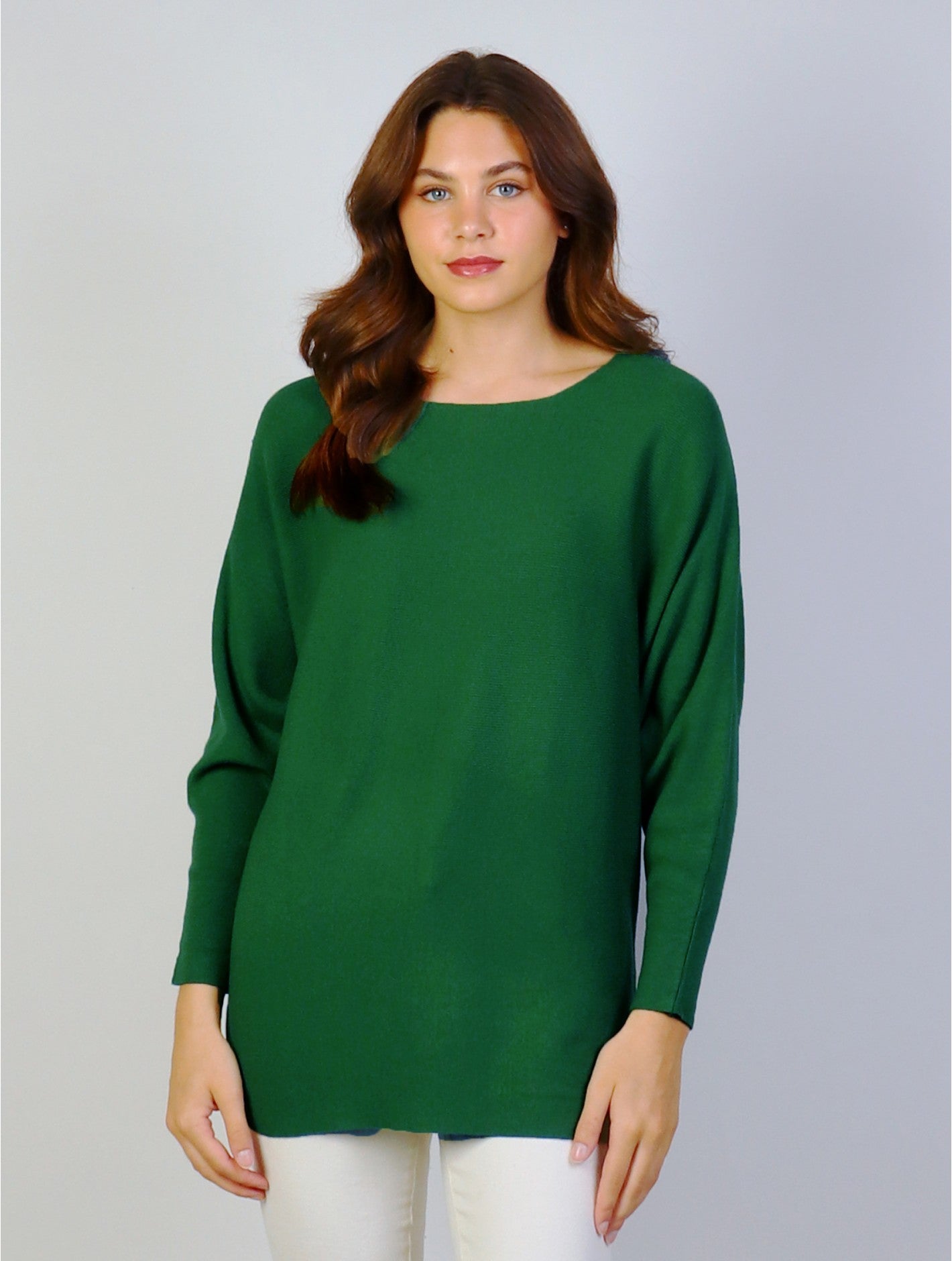 Long Bat-Sleeves Pullover