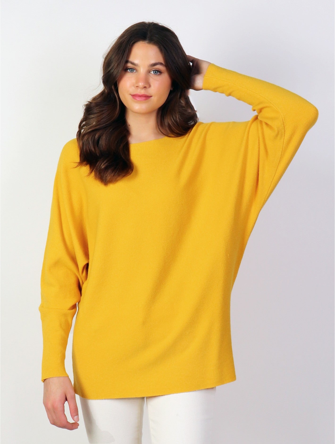 Long Bat-Sleeves Pullover