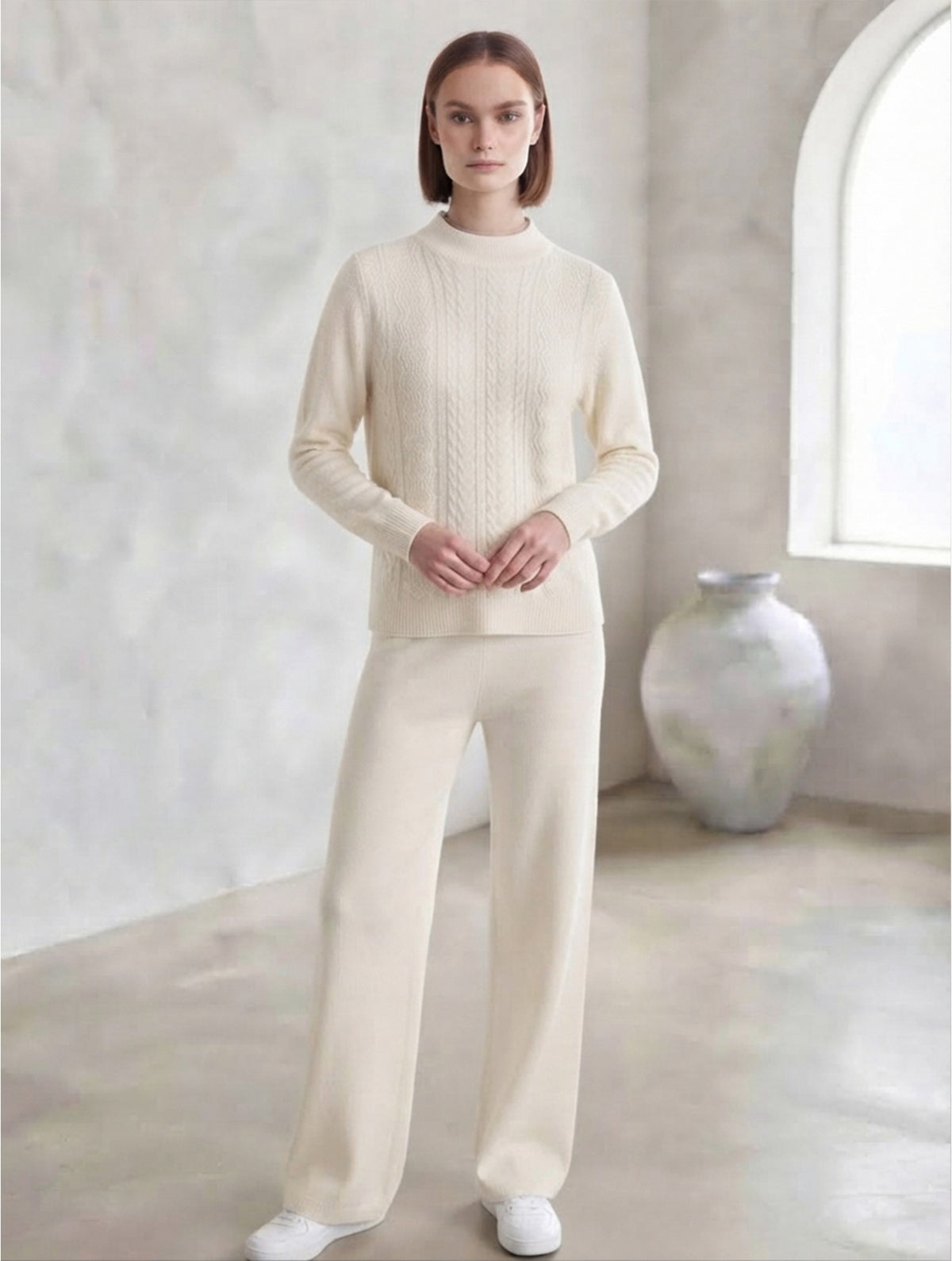 Knitted Sweater and Pants Set