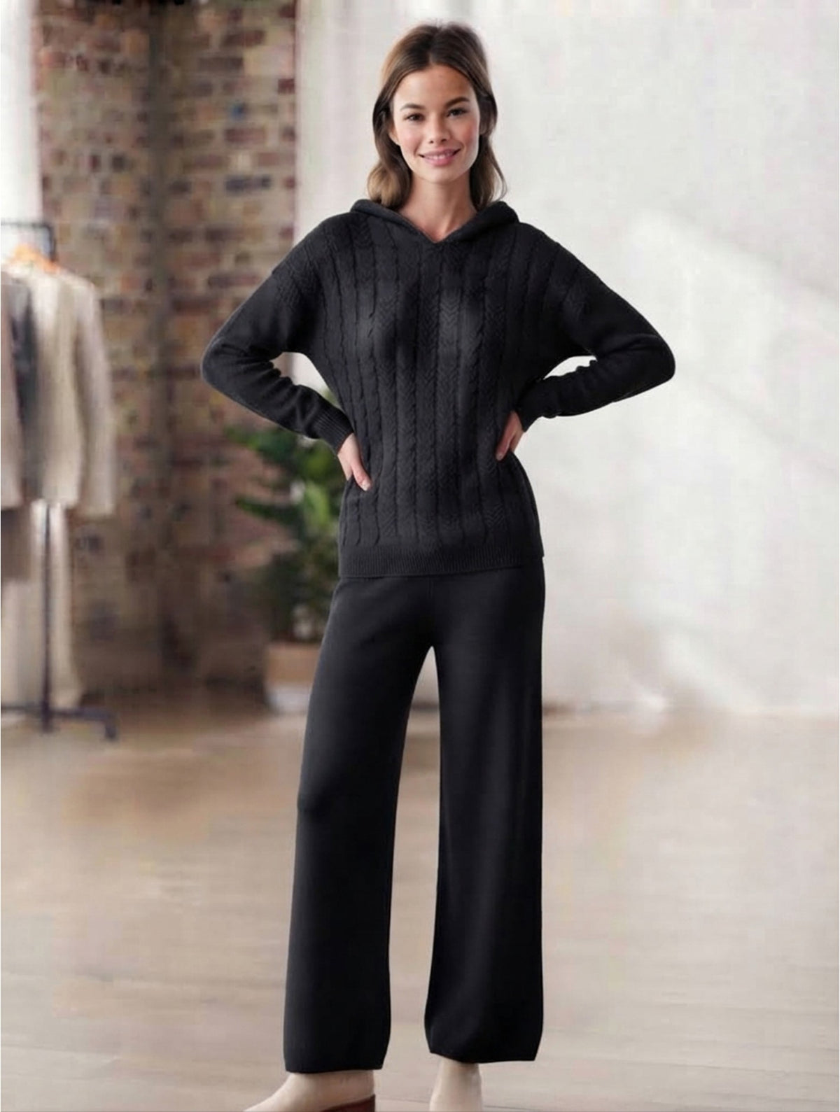 Knitted Sweater and Pants Set