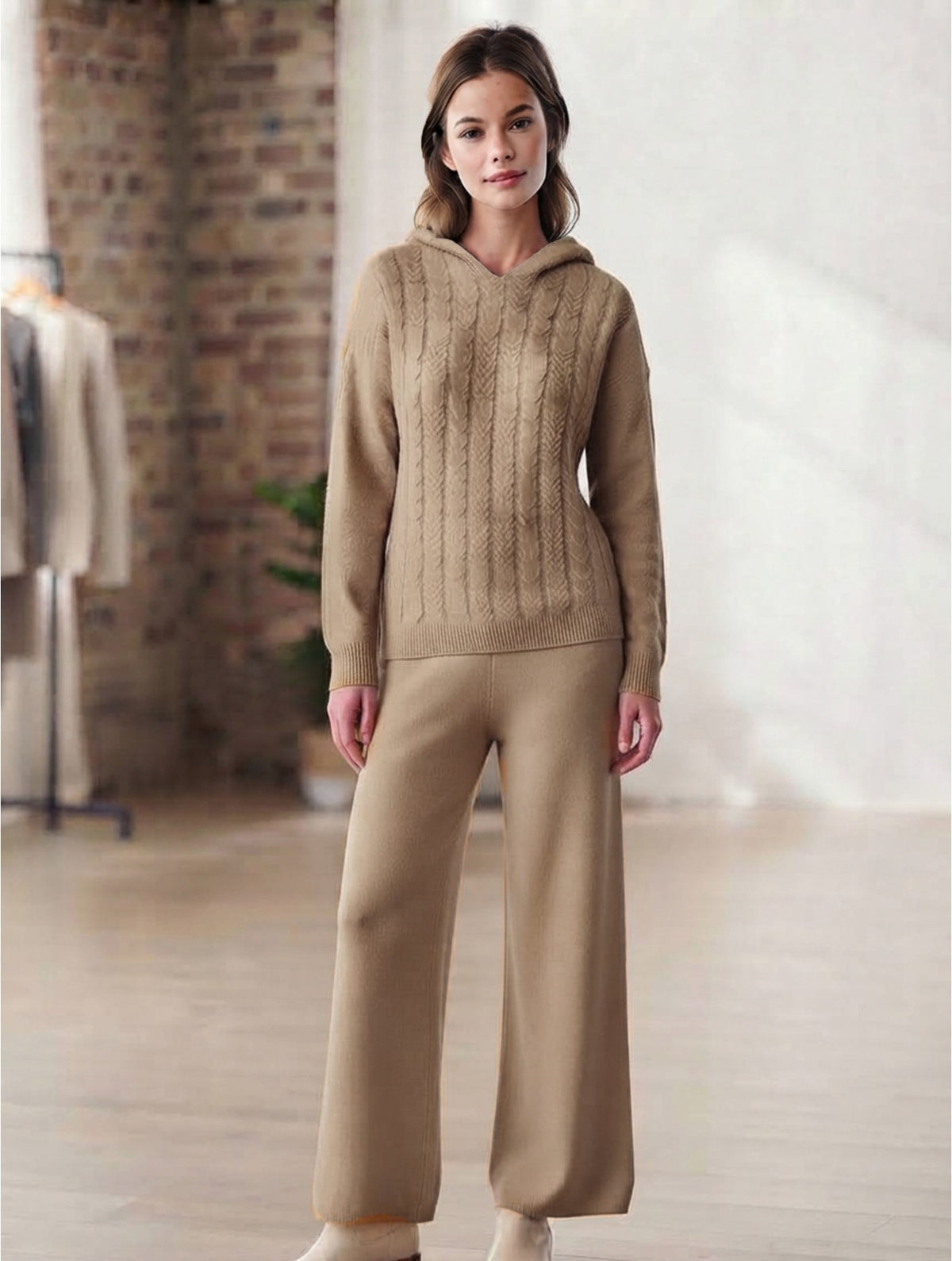 Knitted Sweater and Pants Set