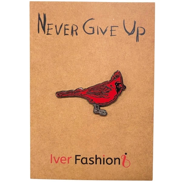 Northern Red Cardinal Magnetic Lapel Pin