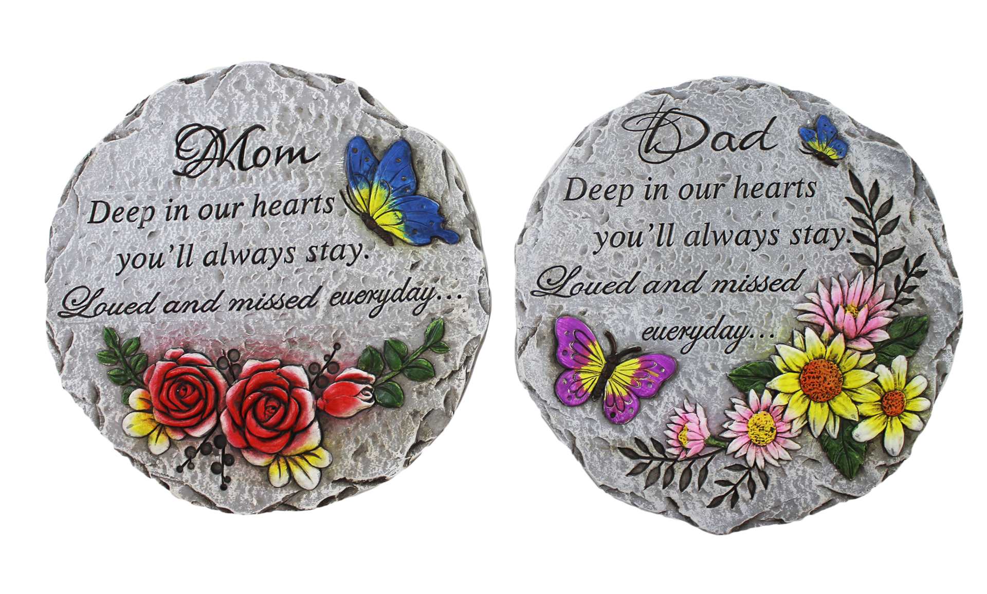 Mom or Dad Memorial Stepping Stone
