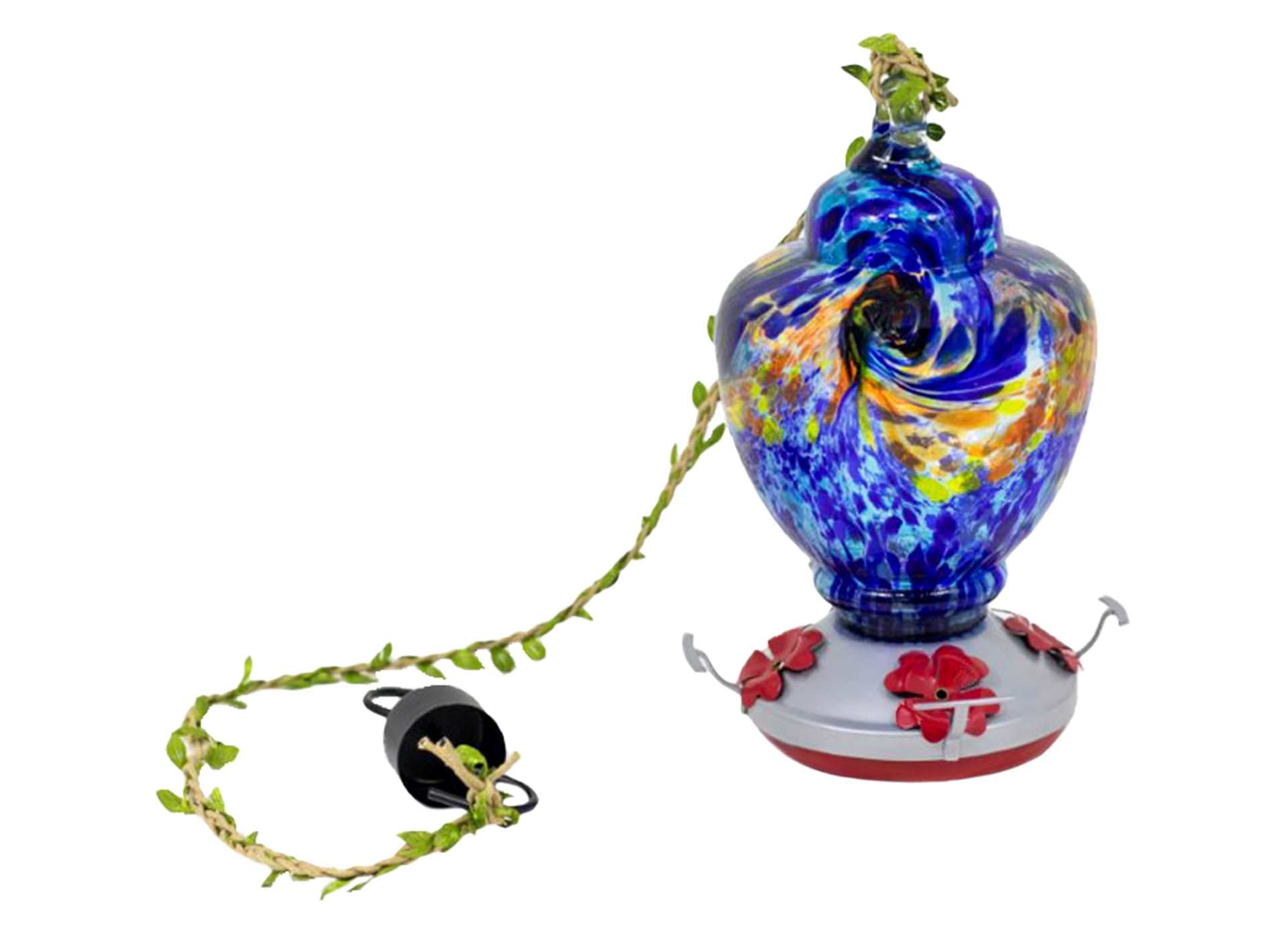 Glass Hummingbird Feeder