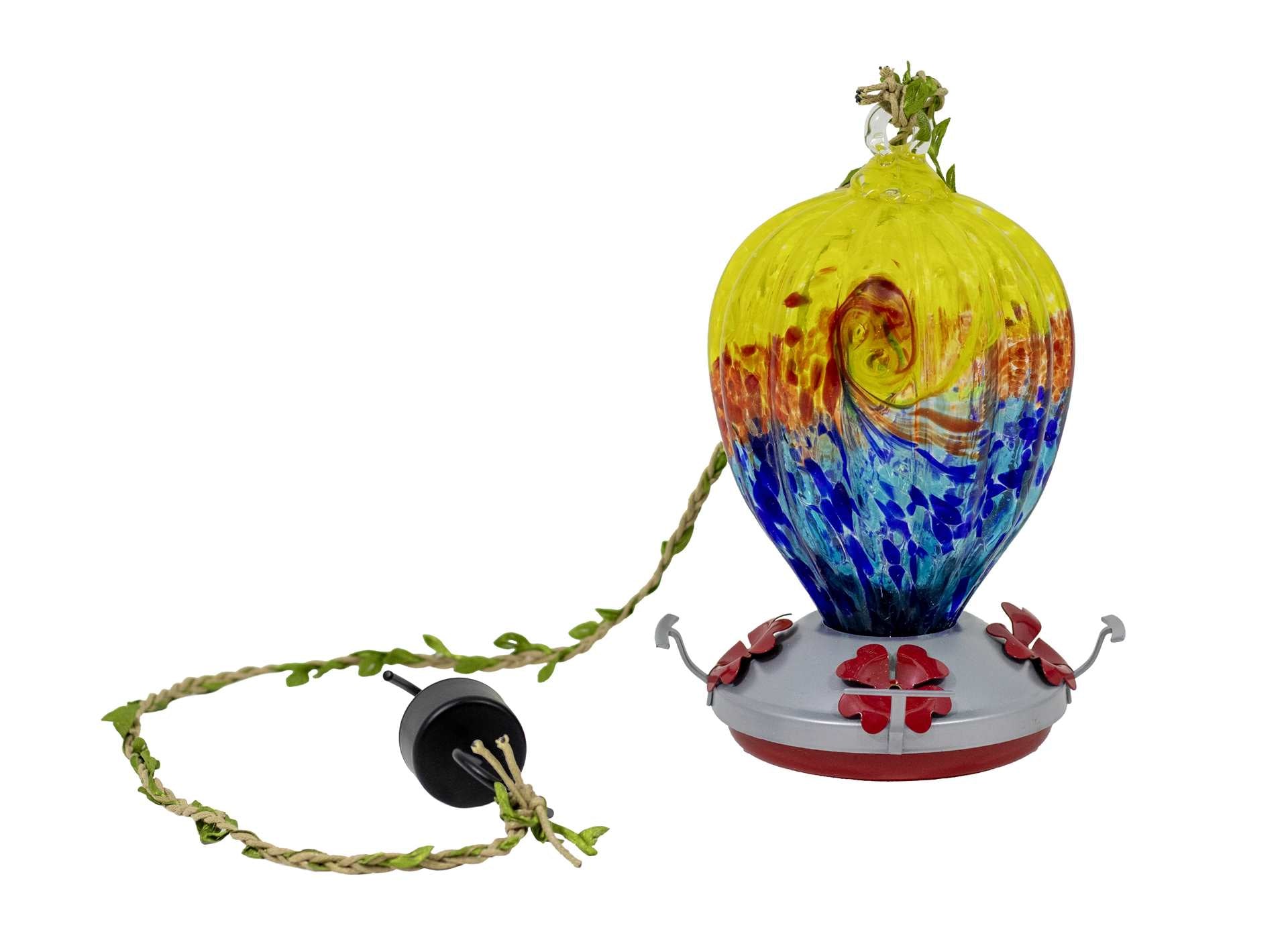 Glass Hummingbird Feeder