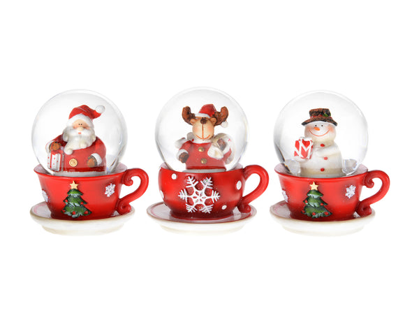 Assorted Cup & Saucer Water Globes