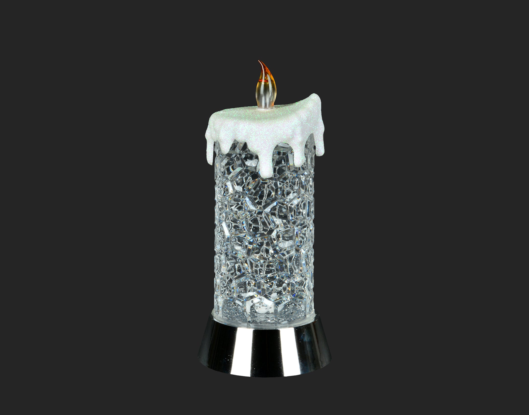 Led Glitter Candle