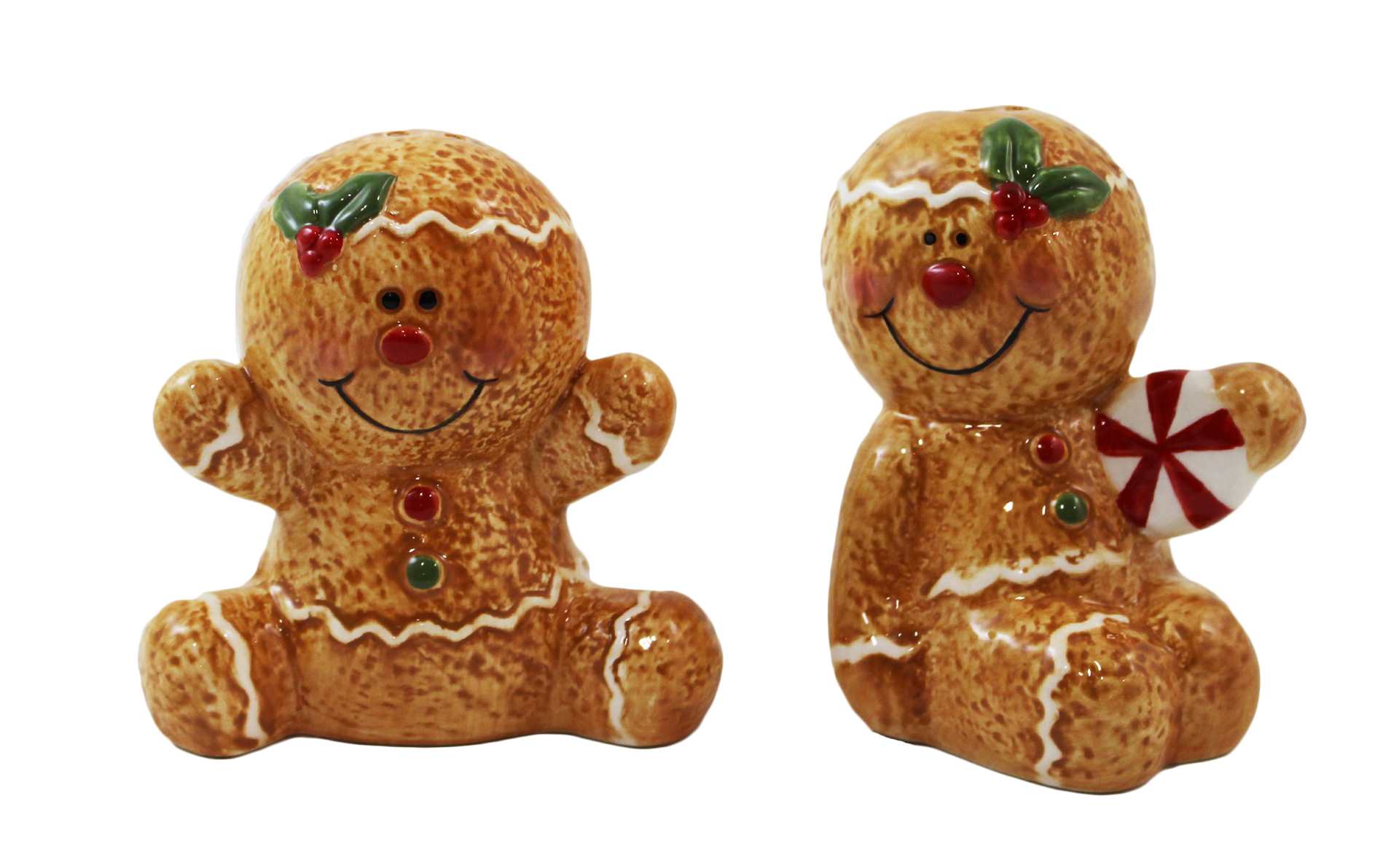 Gingerbread Couple Salt & Pepper Shakers