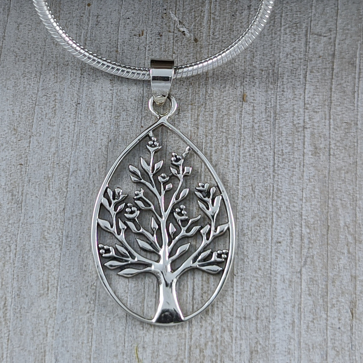 Tree of Life in Teardrop Pendant