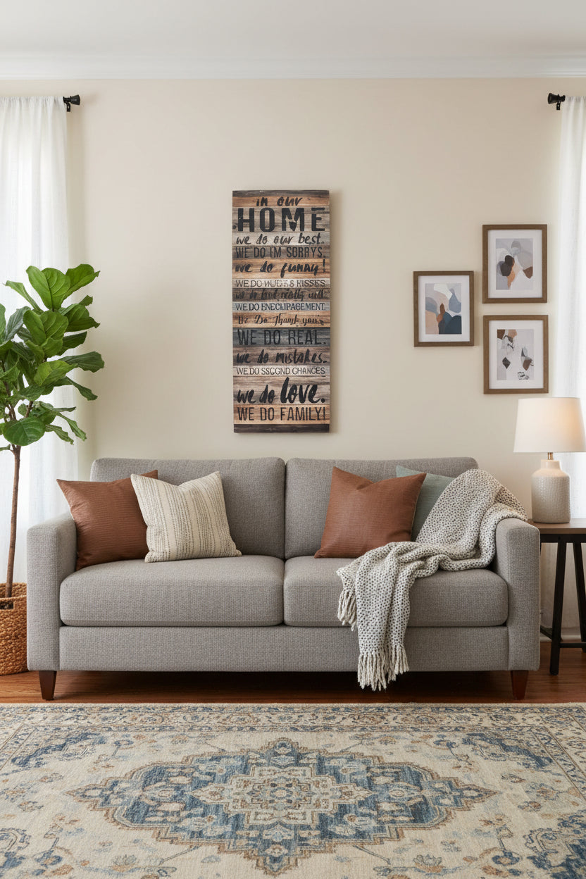 In Our Home Vertical Sign