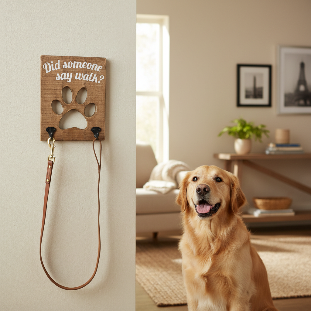 Did Someone Say Walk? Leash Hanger