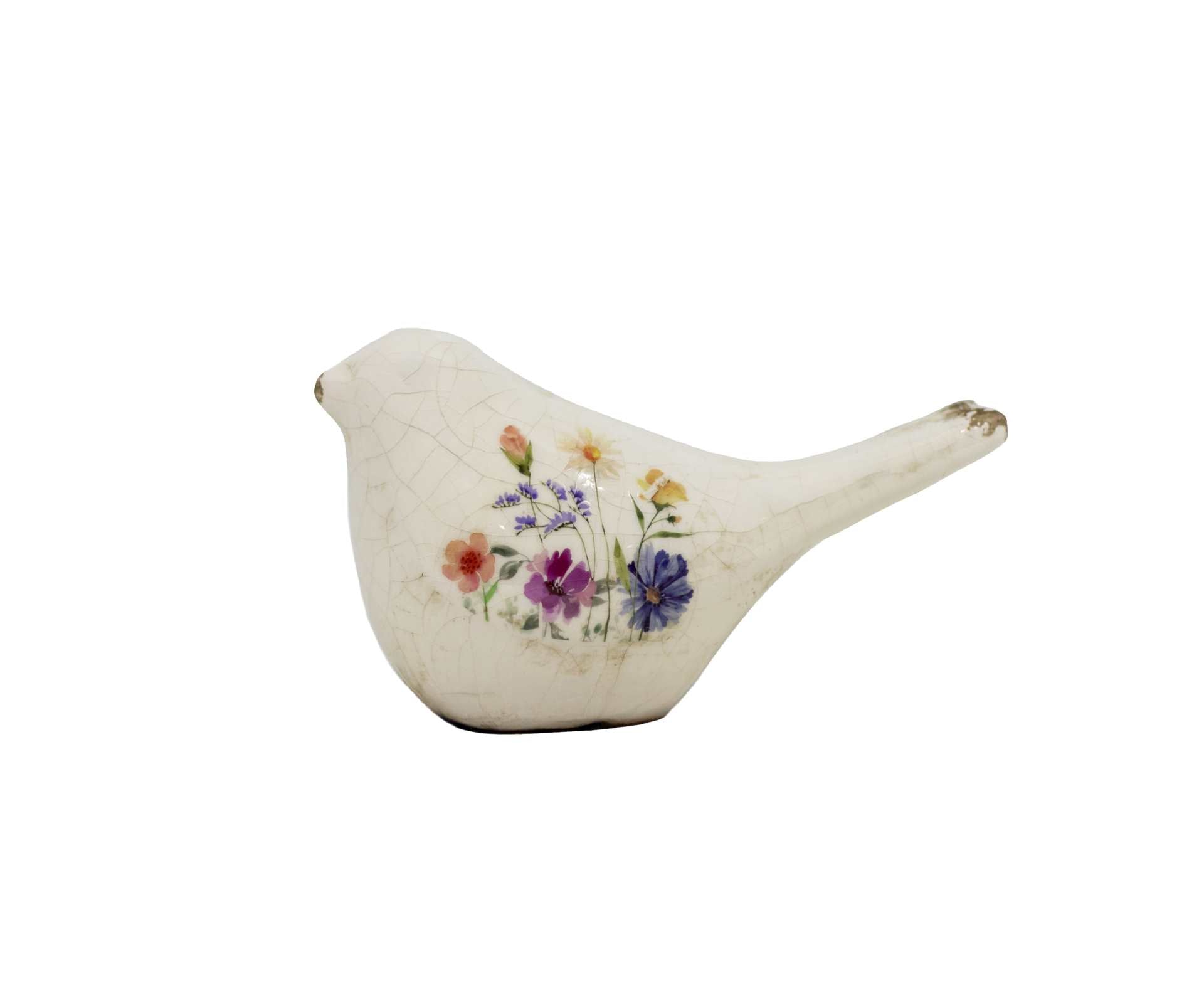 Ceramic Floral Bird