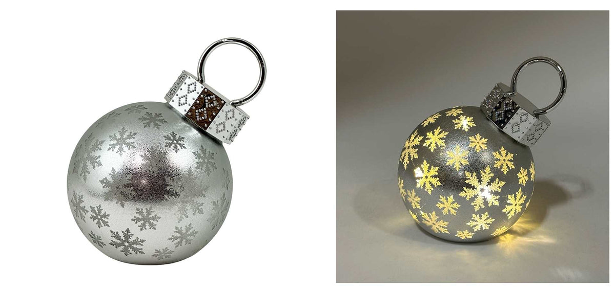 Battery-Operated Glass Ball Light — Warm Ambiance in Two Sizes