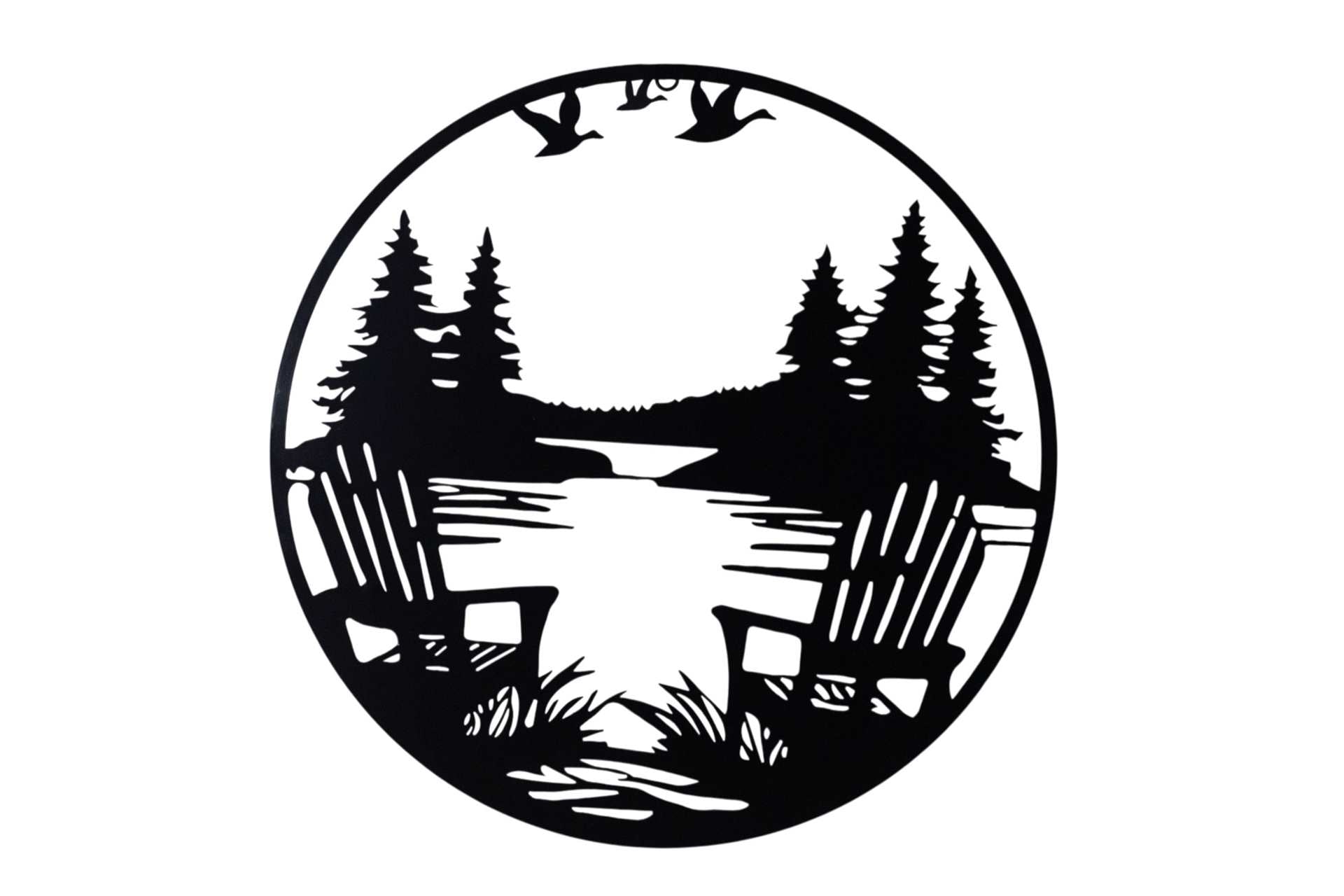 Lake Scene Metal Wall Art