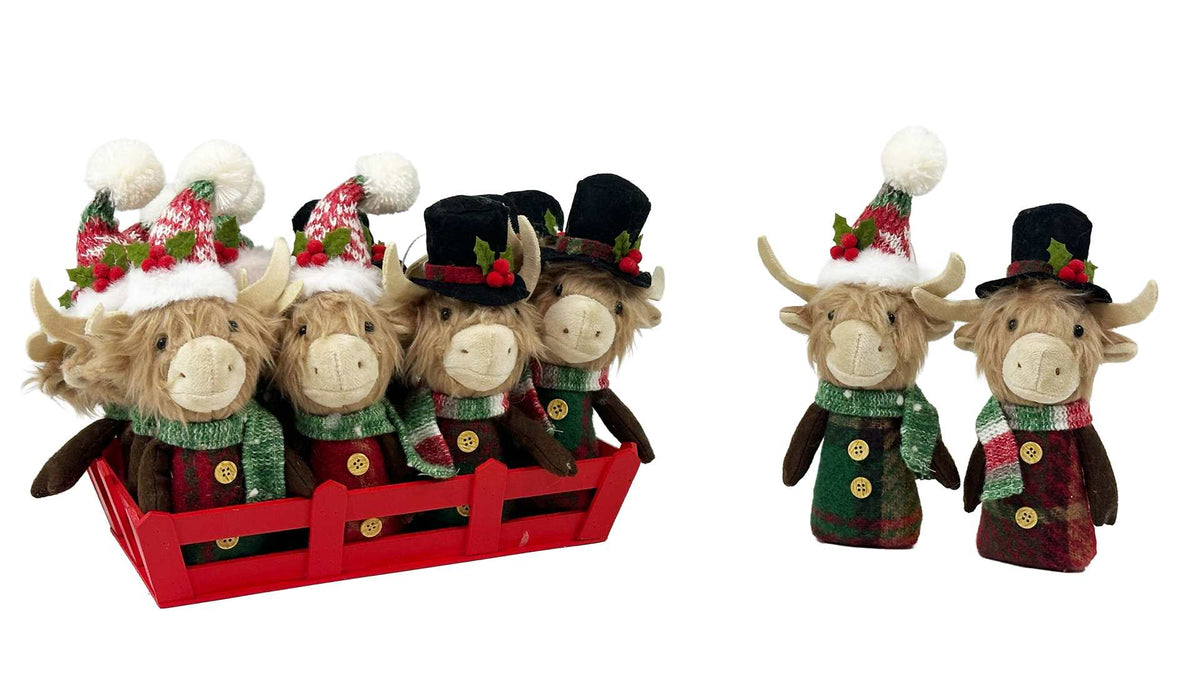 Highland Cow Plush Ornament