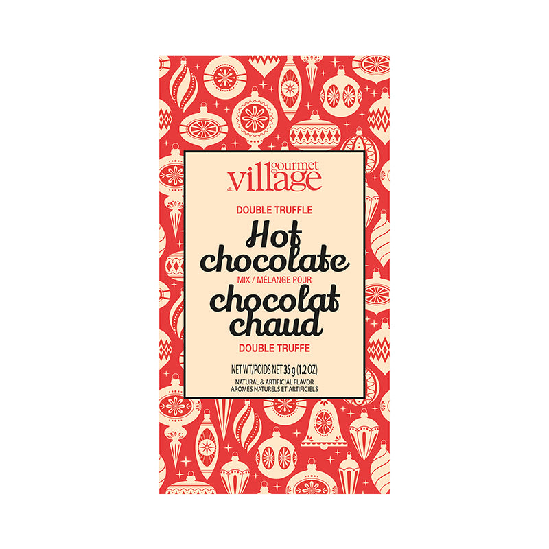 Gourmet Village Hot Chocolate: Double Truffle Retro Ornament