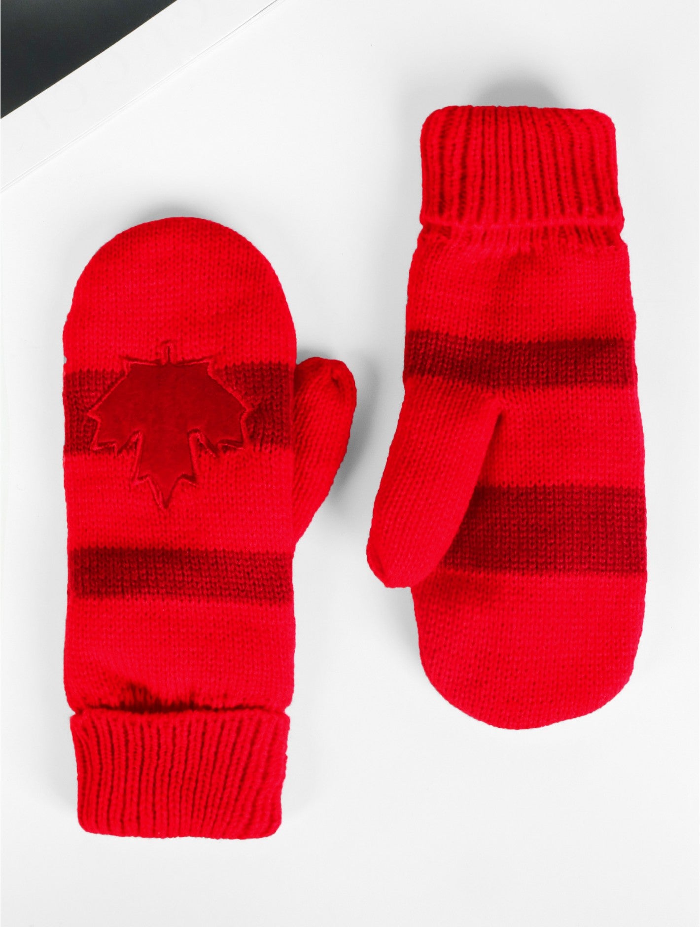 Winter Mittens -Maple Leaf Design