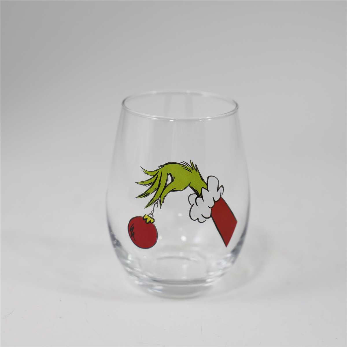 The Grinch Stemless Christmas Wine Glass