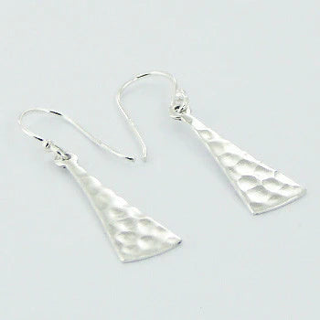 Hammered Triangle Earring