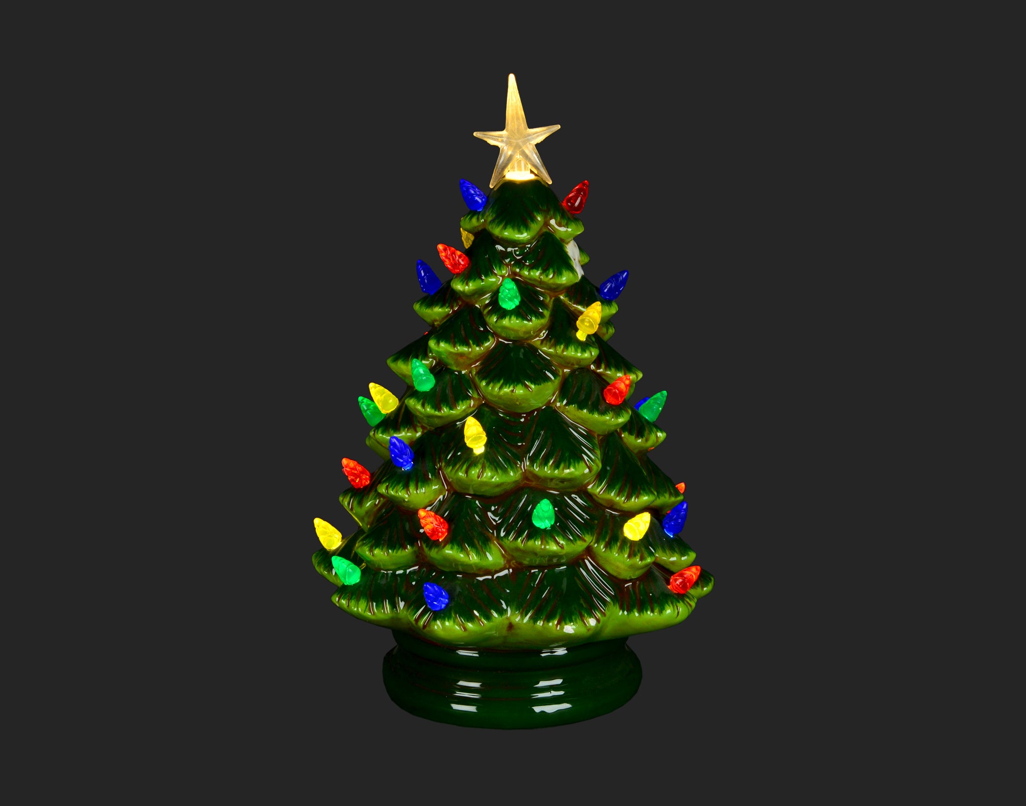 Ceramic Christmas Tree with LED Lights