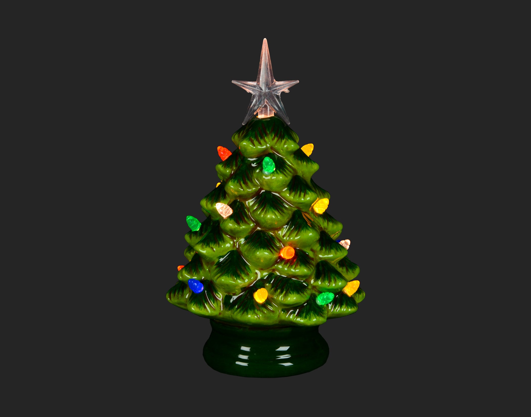 Ceramic Christmas Tree with LED Lights