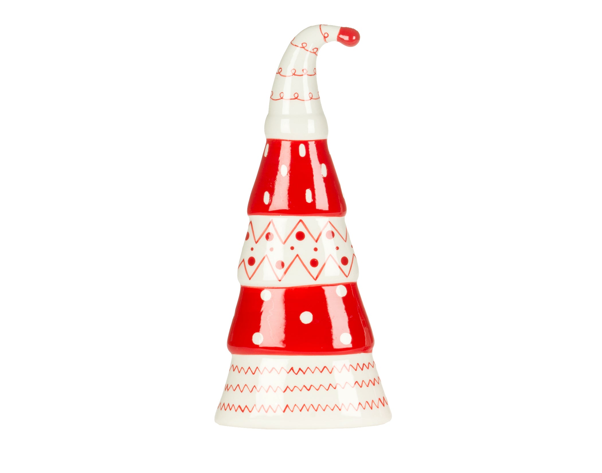 Red & White Christmas Tree with Hat