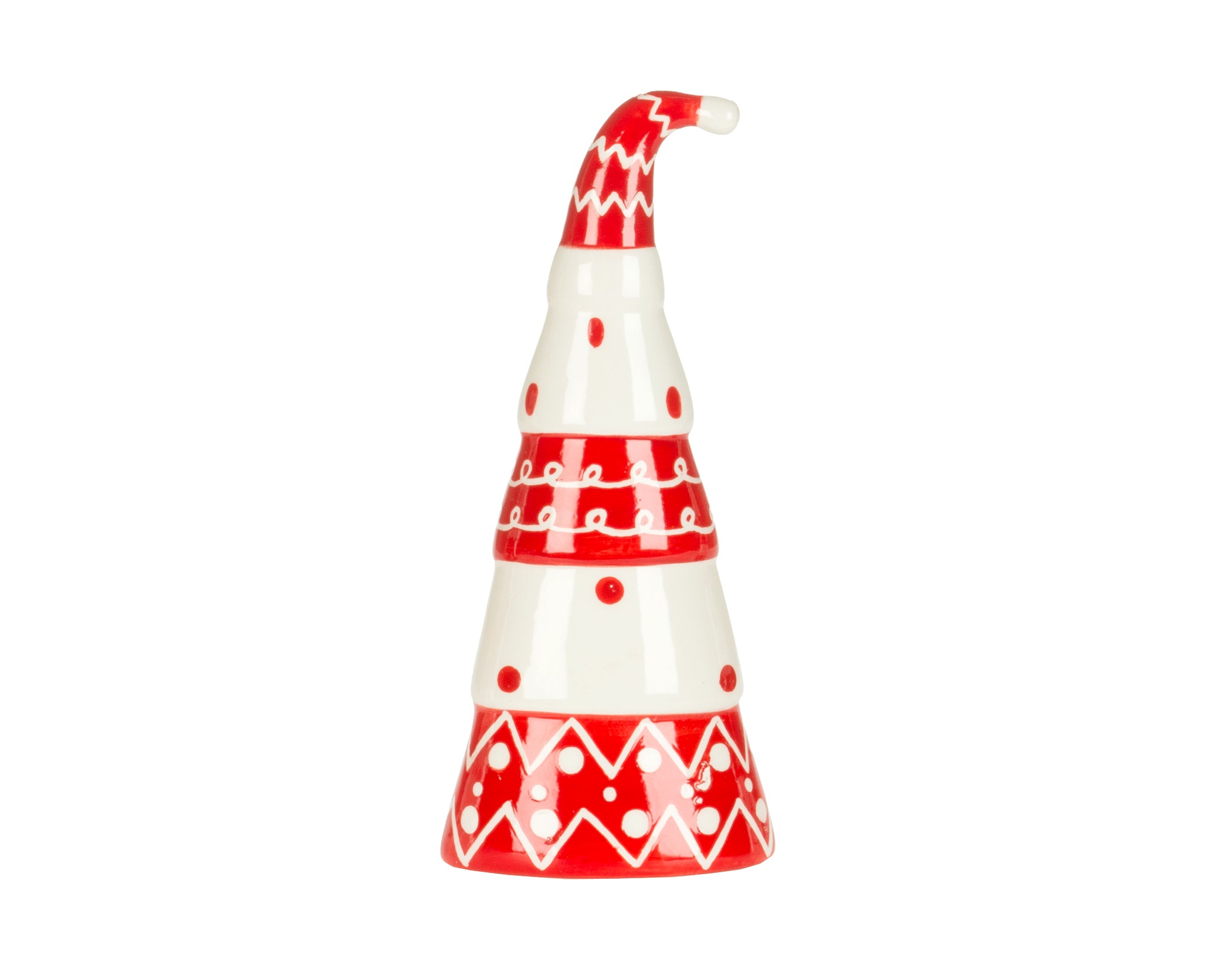 Red & White Christmas Tree with Hat