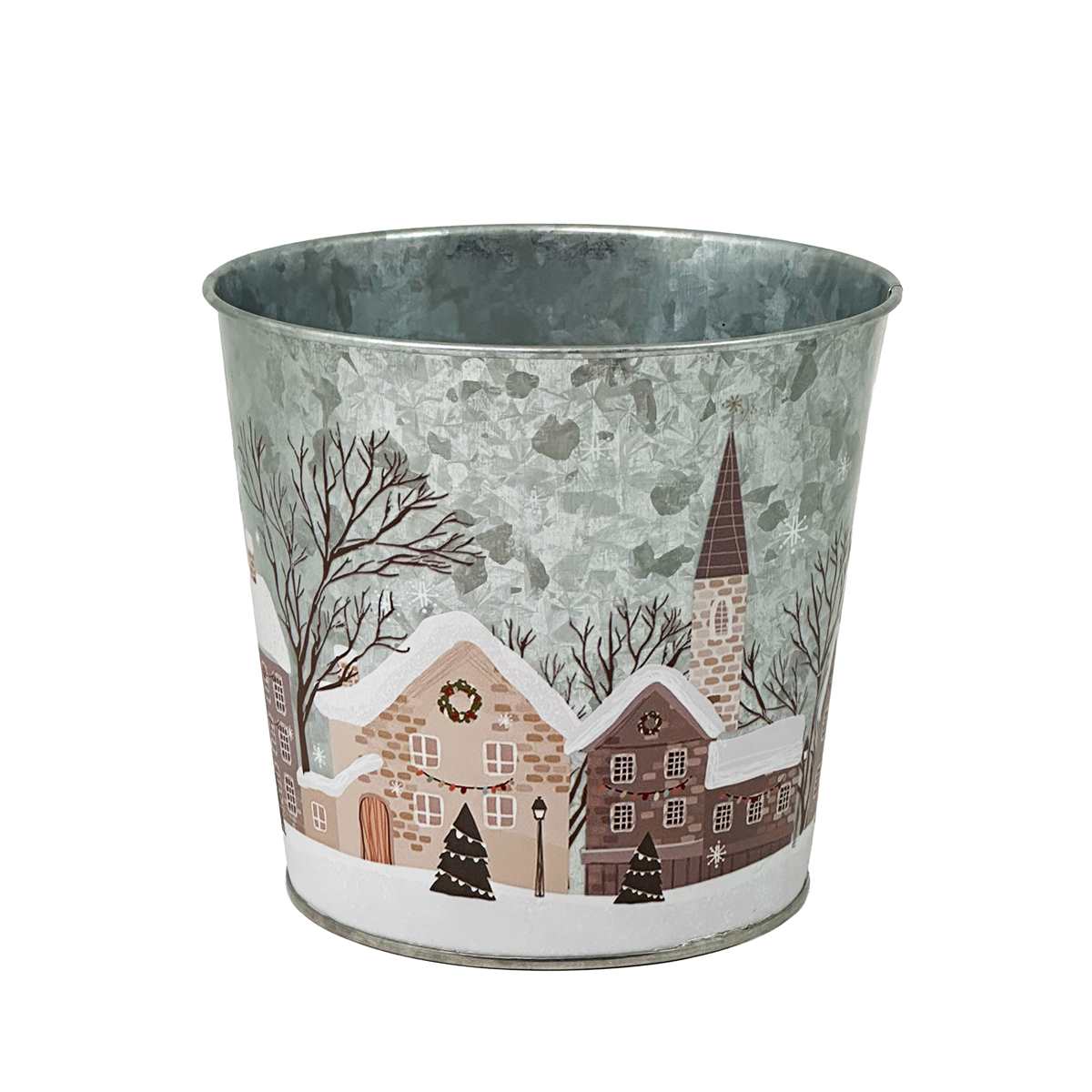 Silver Metal Planter