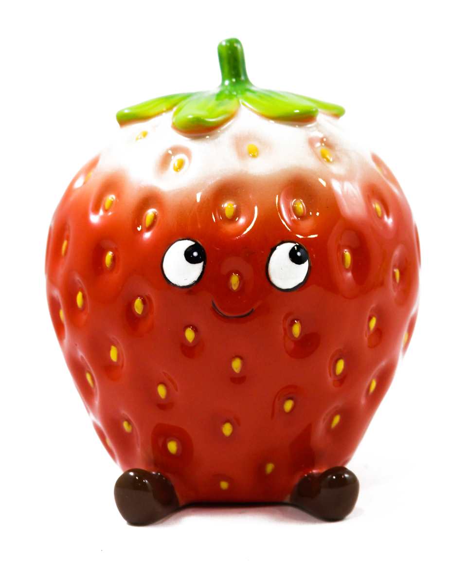 Red Strawberry Money Bank