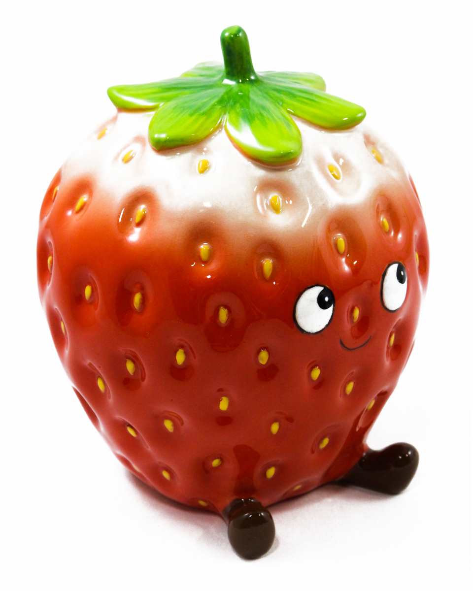 Red Strawberry Money Bank