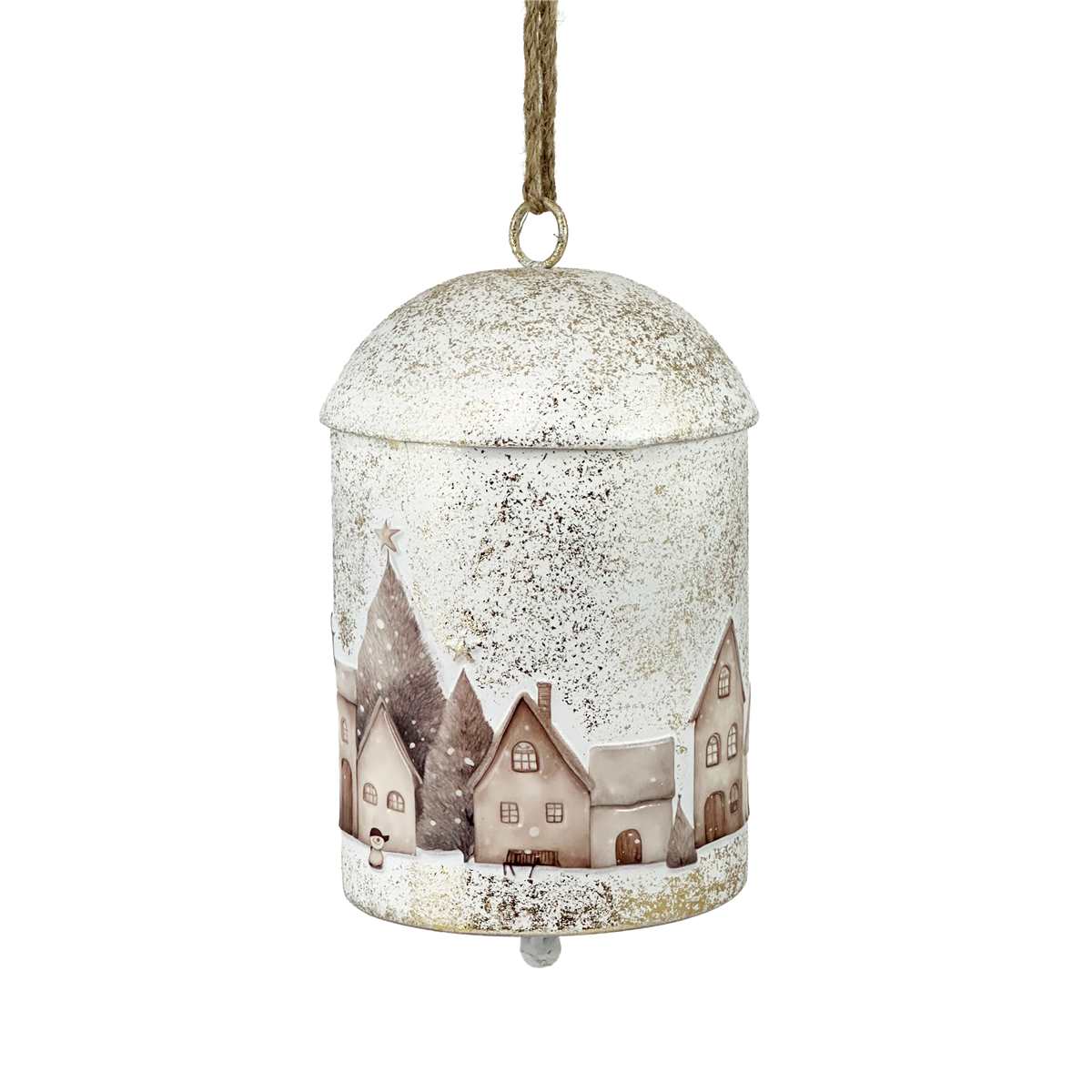 Christmas Village Metal Bell