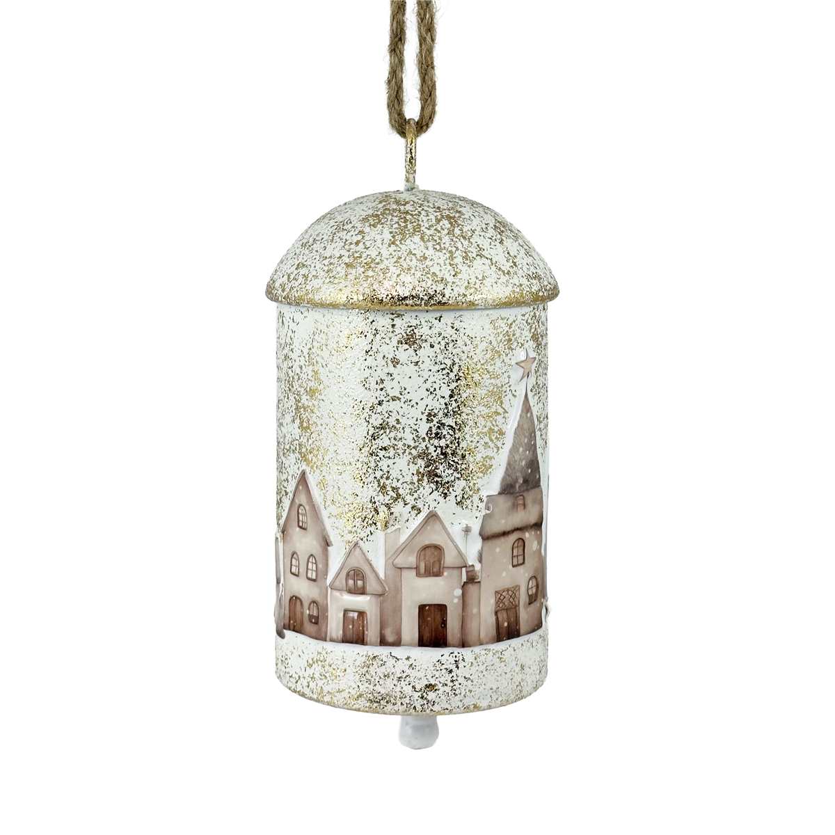 Christmas Village Metal Bell