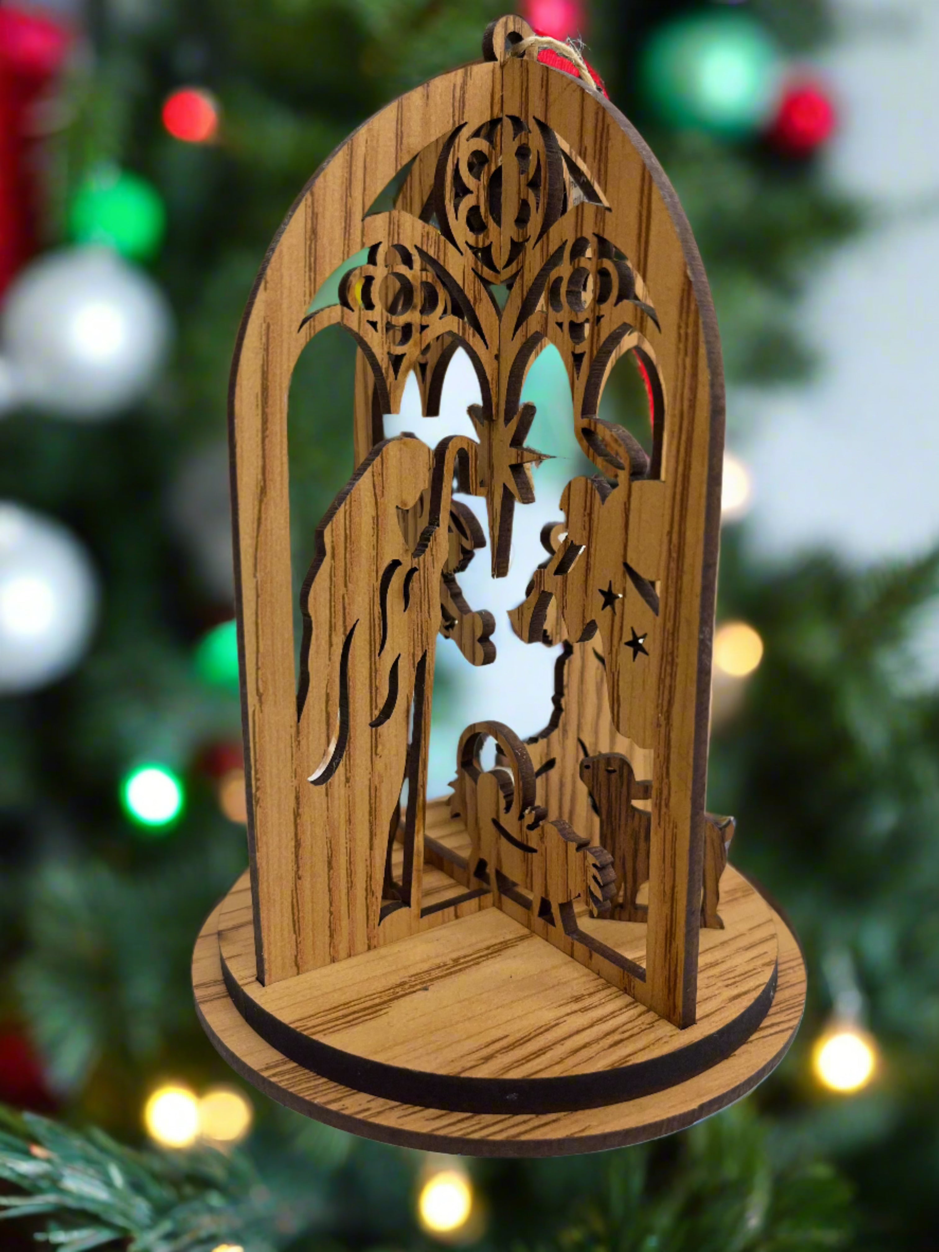 Laser Cut Nativity Ornament