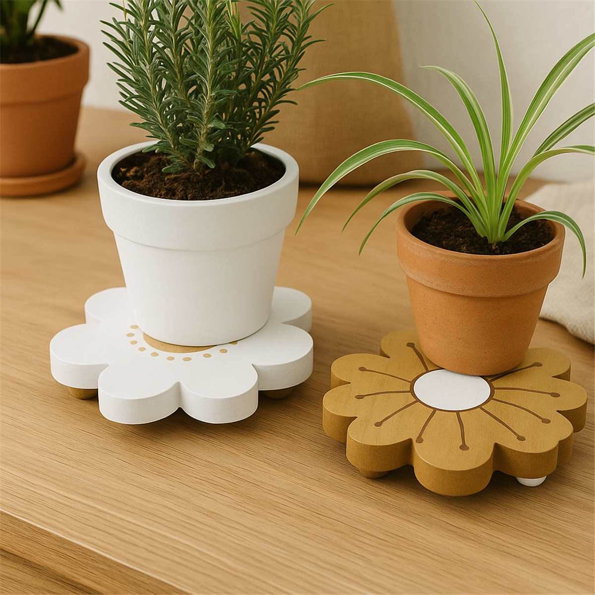 Floral Shaped Plant Holder