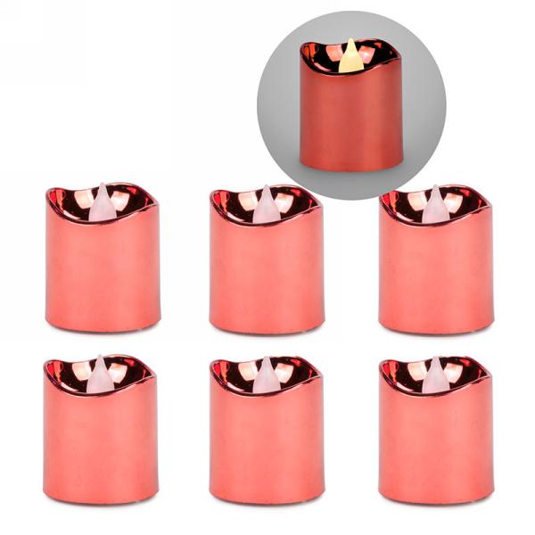 Copper Look LED Votives