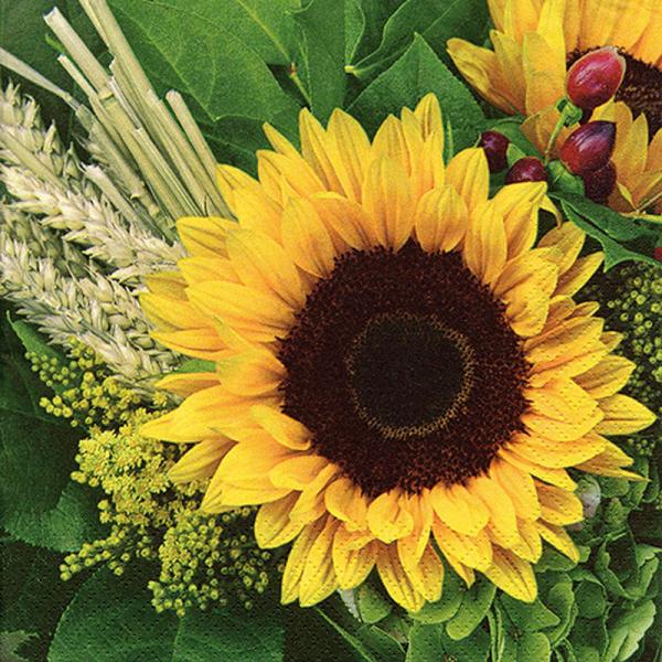 Vibrant Sunflower Luncheon Napkin