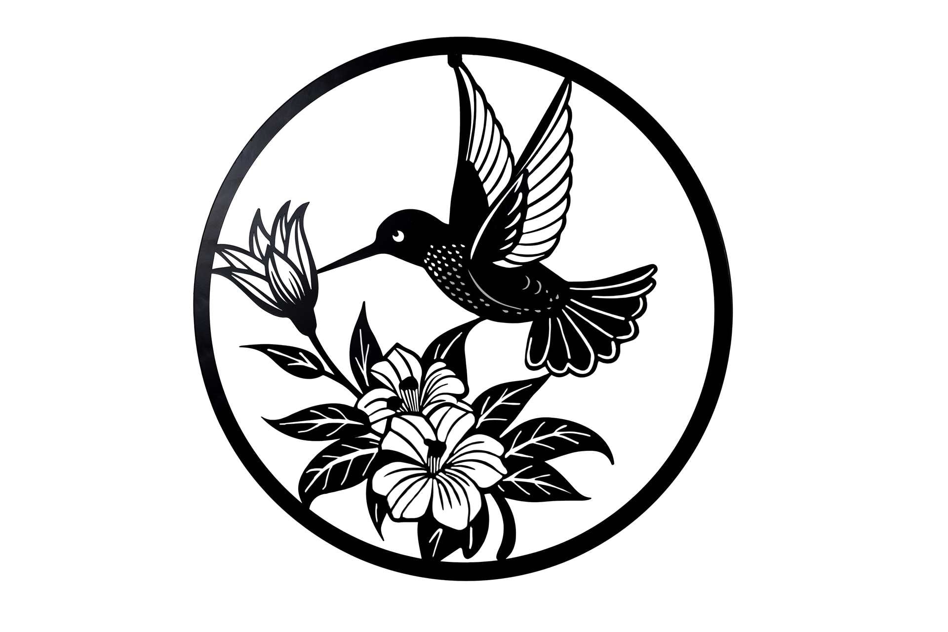 Hummingbird Flower Wall Art