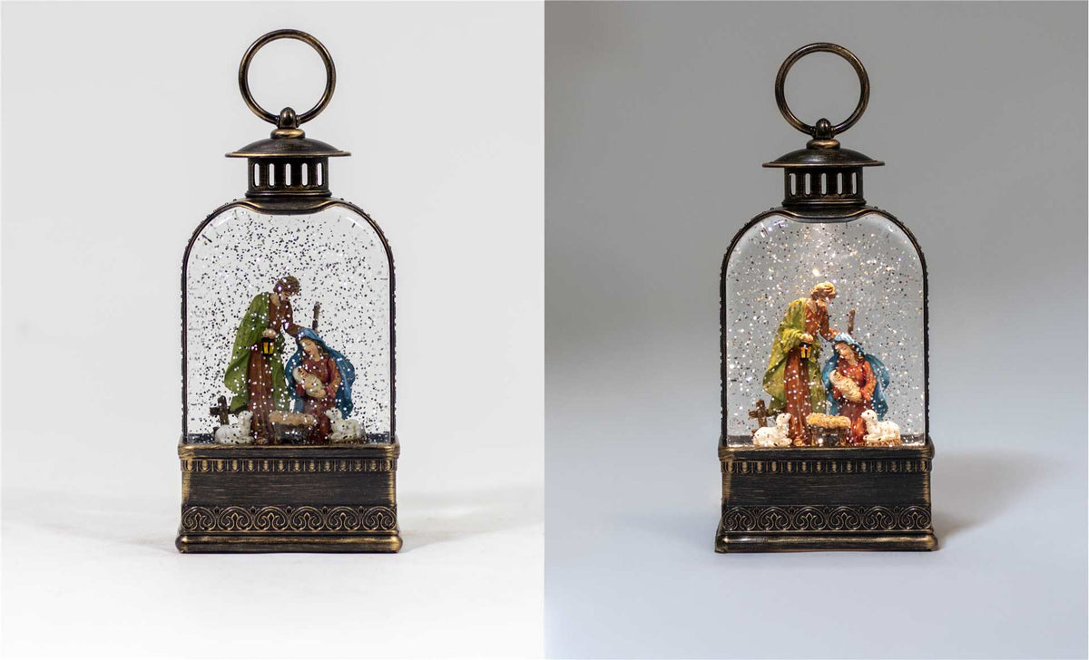 Water Globe Lantern-Nativity